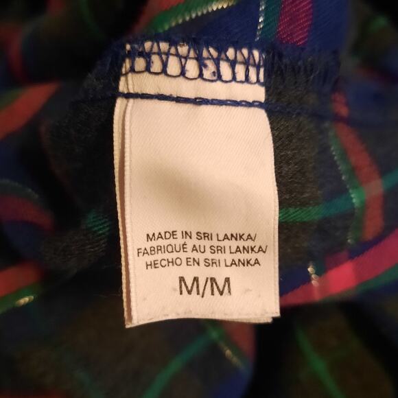 Victoria’s Secret Metallic Plaid Romper Sleepwear Medium Collegiate Quietlux - Picture 12 of 14